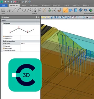 CESAR-LCPC — 3D geotechnical finite element model