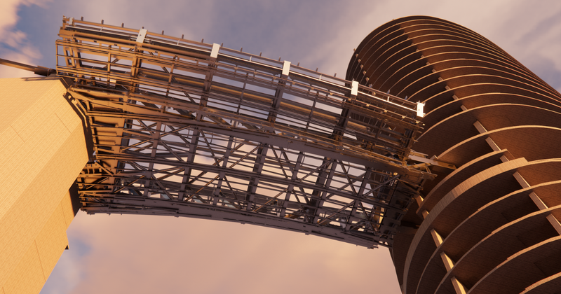 Queen's Wharf Skydeck steel truss bridges designed in IDEA StatiCa — Brisbane, Robert Bird Group