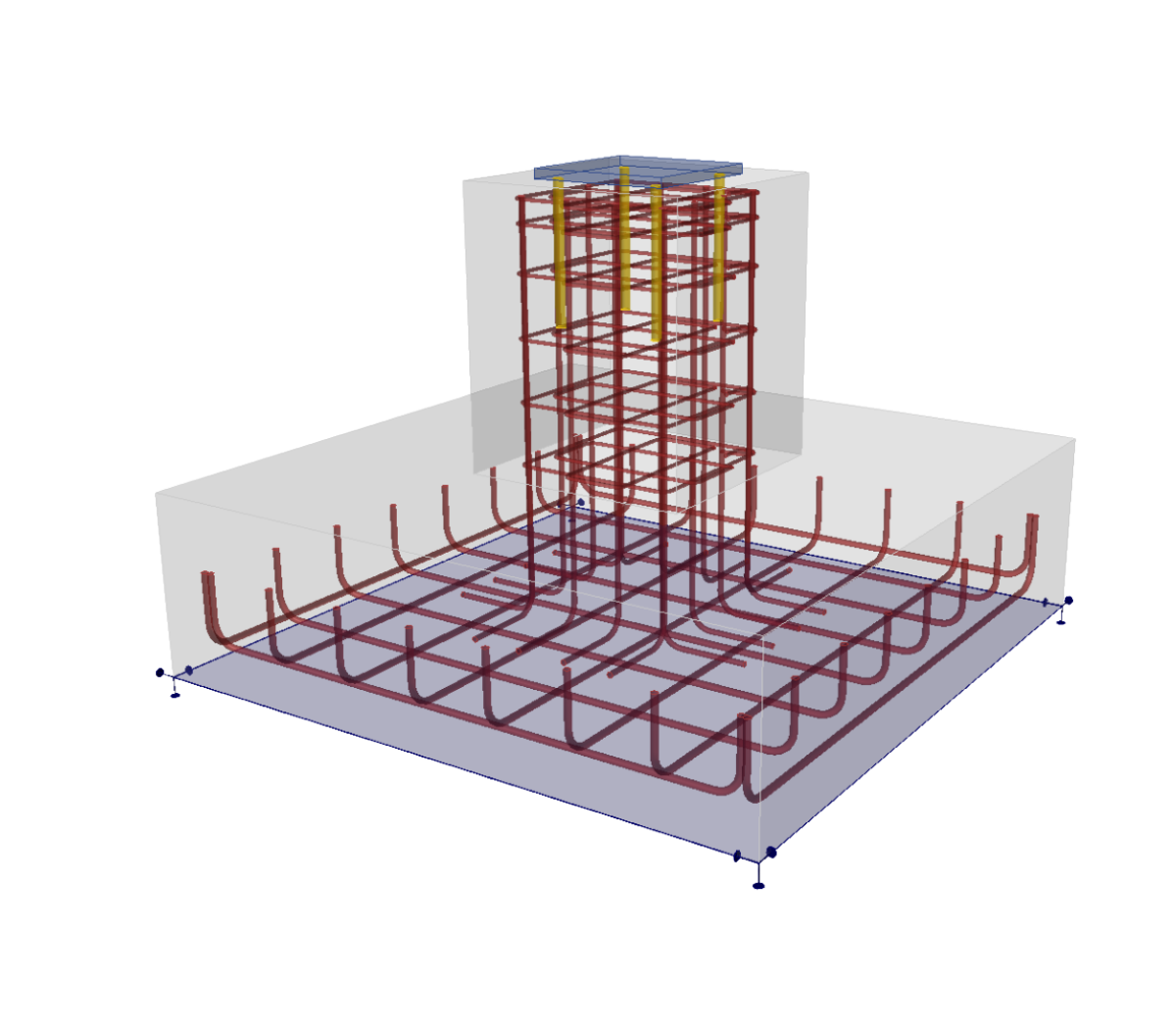 ACI spread footing reinforcement design